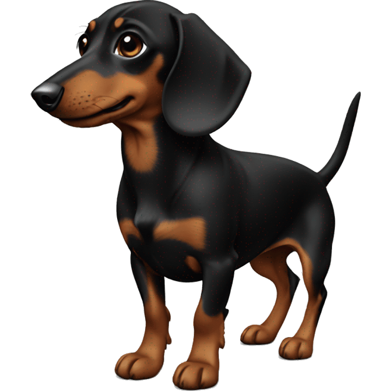 Dachsund black emoji