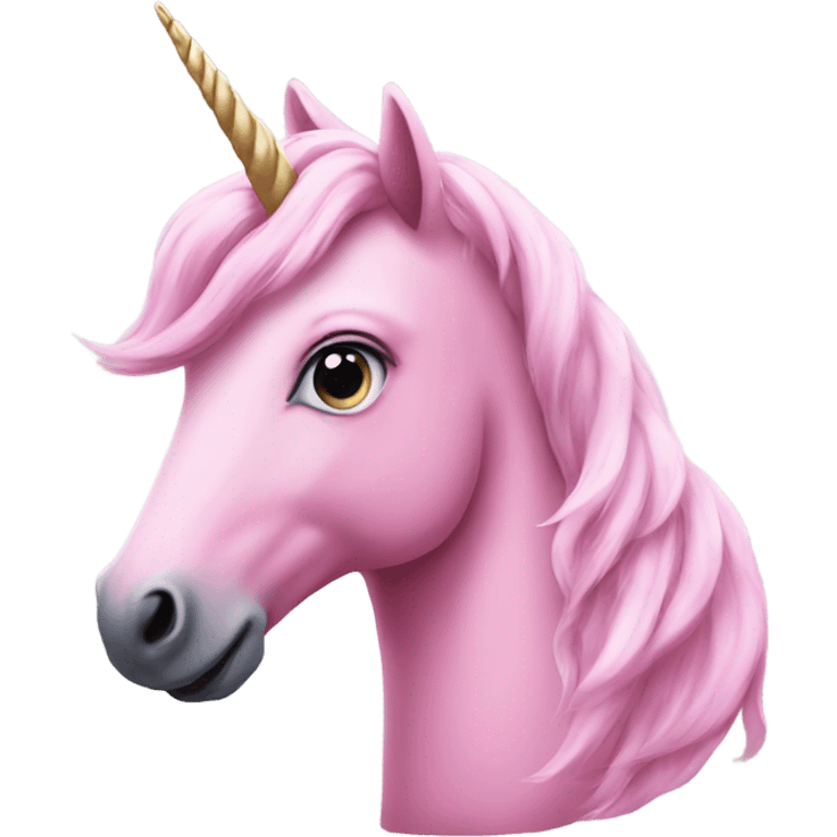 À pink unicorn  emoji