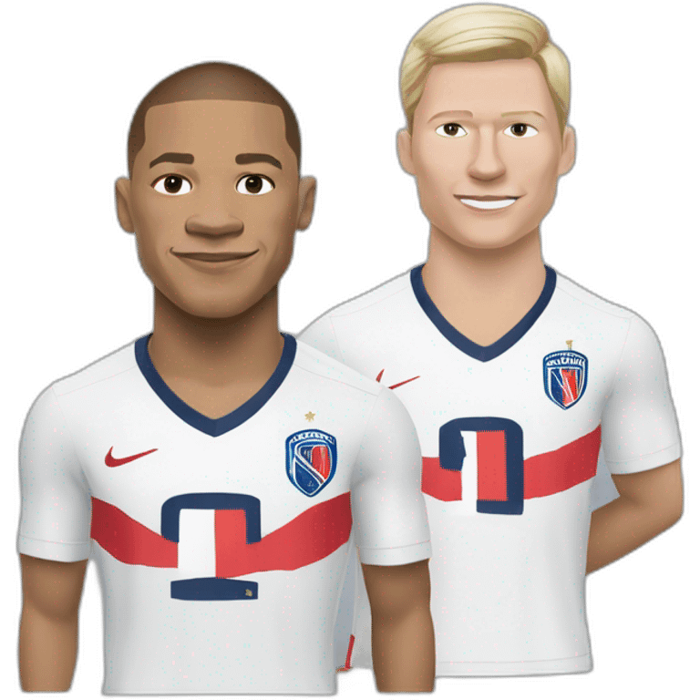 Mbappé et haaland emoji