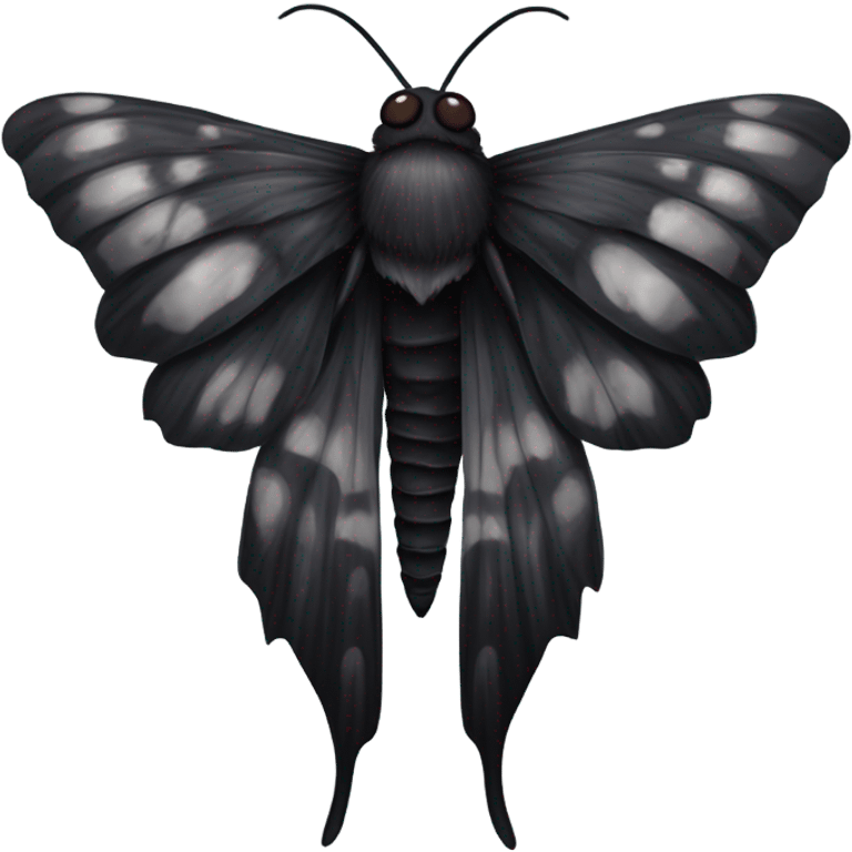 Black death moth emoji