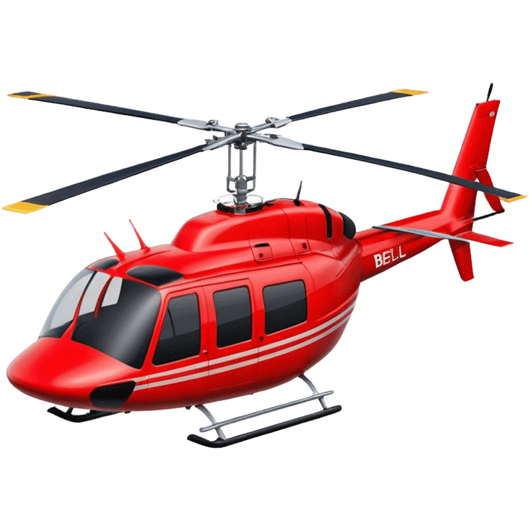 Bell 206 - Bell Helicopter (Model Year: 2021) (Iconic colour: Red) emoji