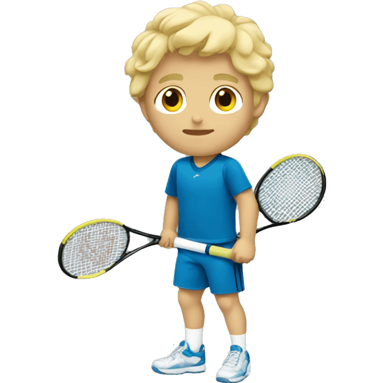 summer olympics blonde large boy tennis emoji