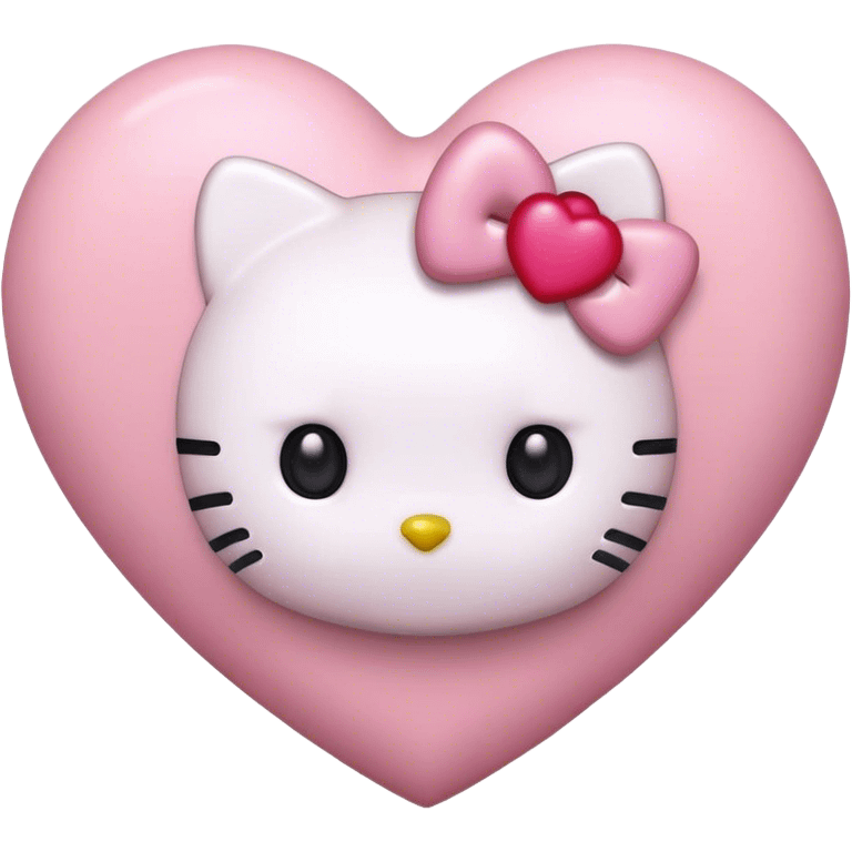 hello kitty heart emoji