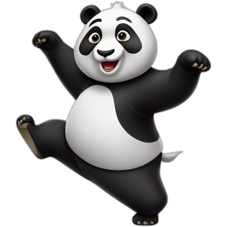 Dancing panda emoji