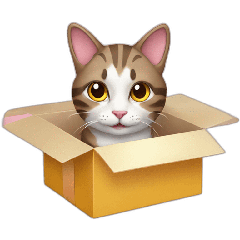 cat in gift box emoji