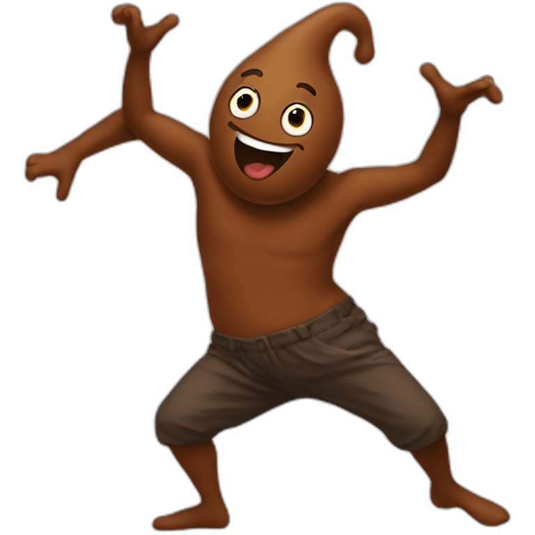 dancing poop emoji