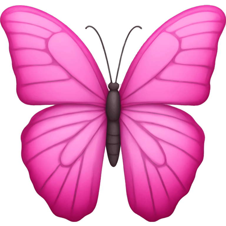 Pink butterfly emoji