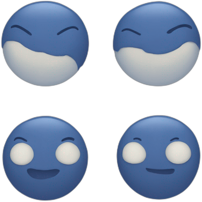 lune bleu emoji