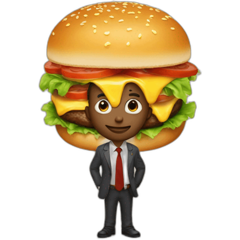 sebastian with hamburger emoji