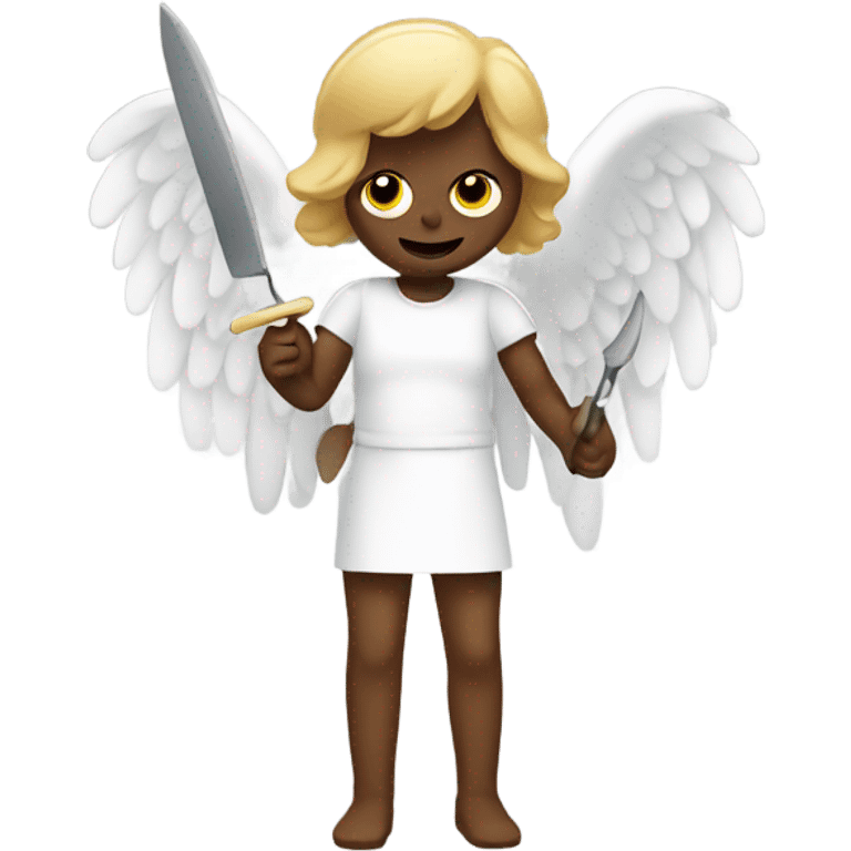 angel with a knife emoji