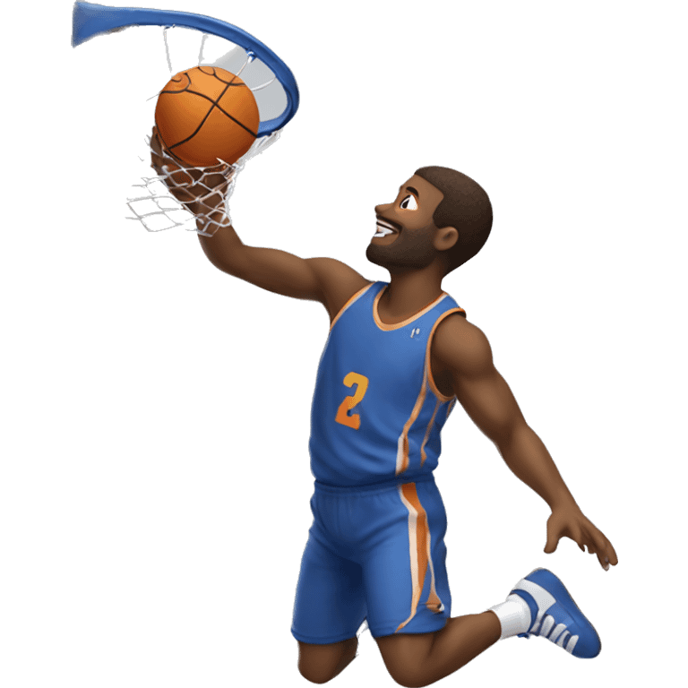 guy dunking basketball emoji