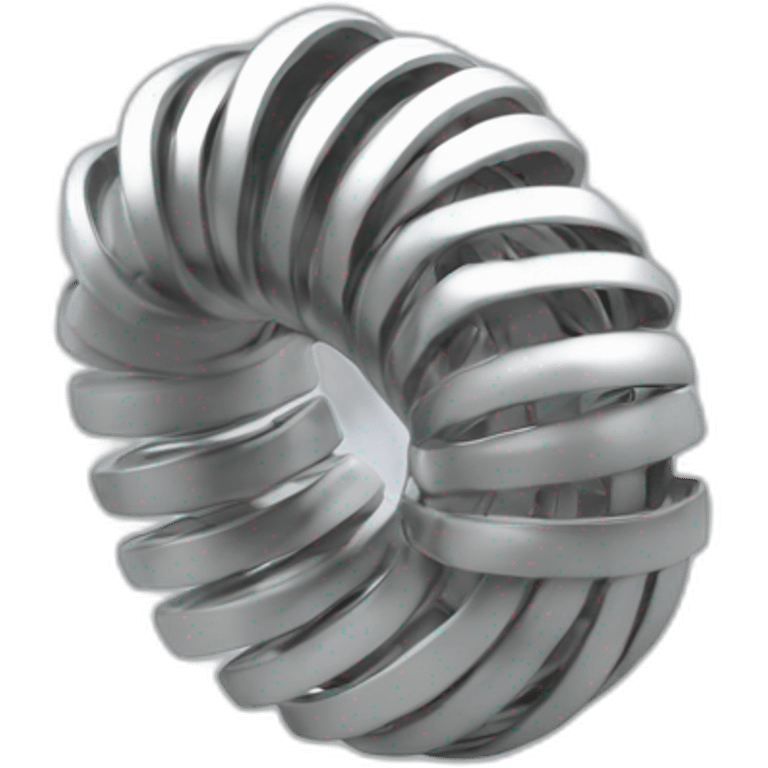 Silver Slinky toy emoji