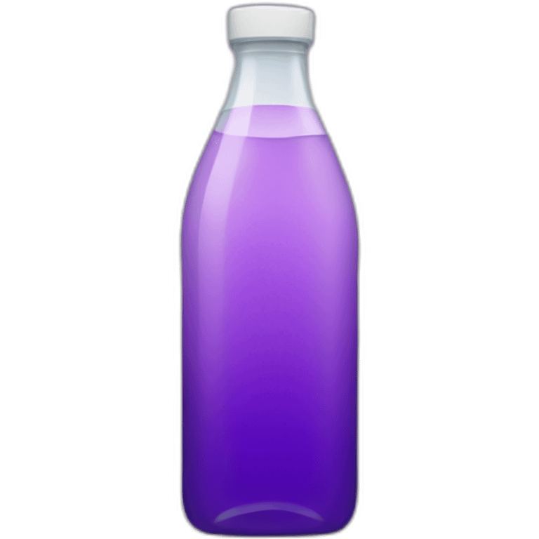 Bottle of purple water emoji