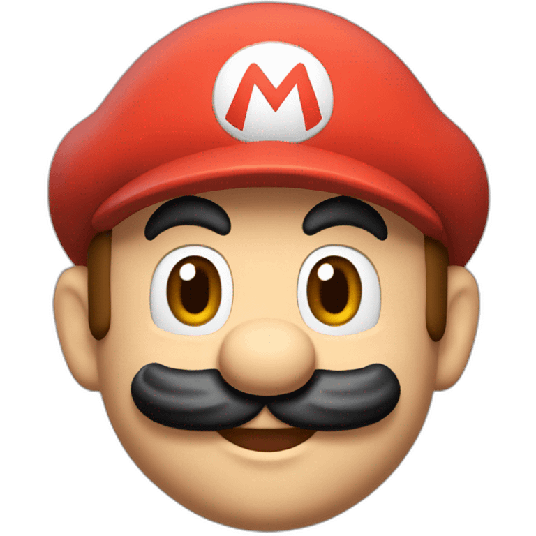 Mario tête mario emoji