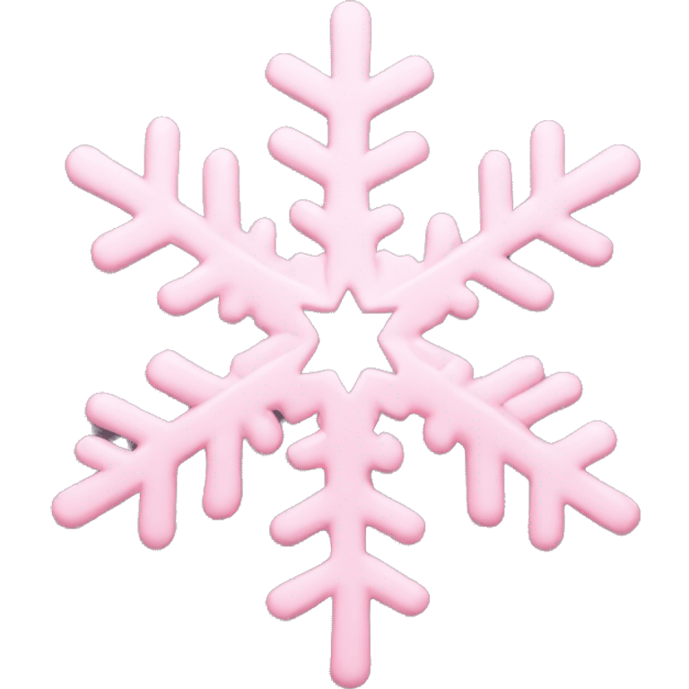 Light pink snowflake  emoji