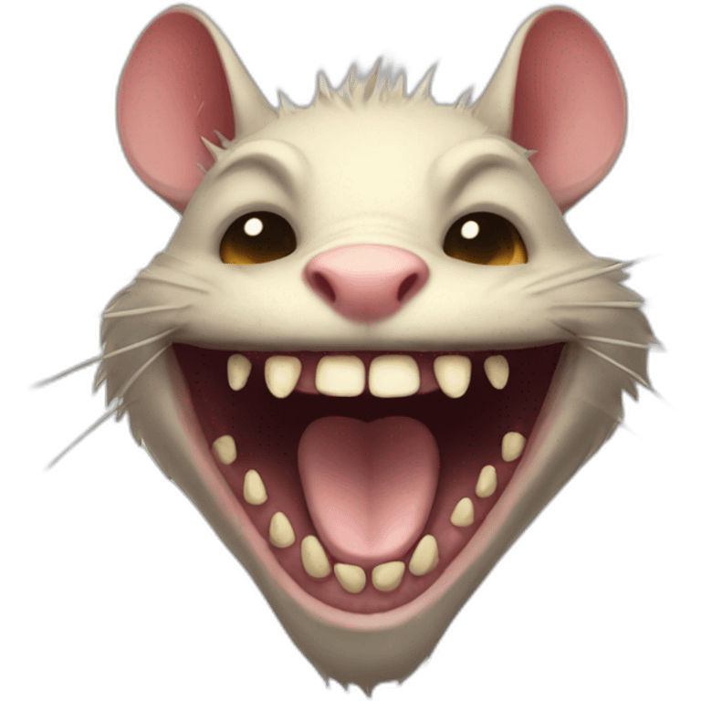 rat demon smiling emoji