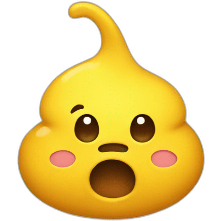 A yellow poo emoji