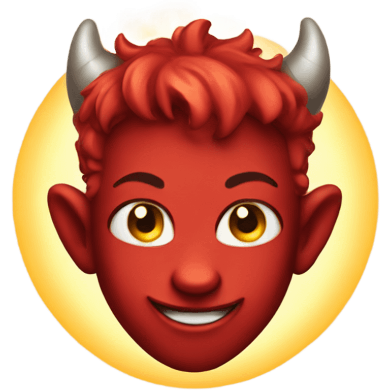 Little devil with a halo emoji