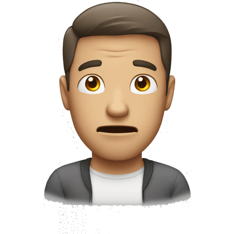 stressed man emoji