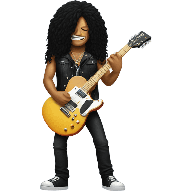 Slash playing guitar emoji