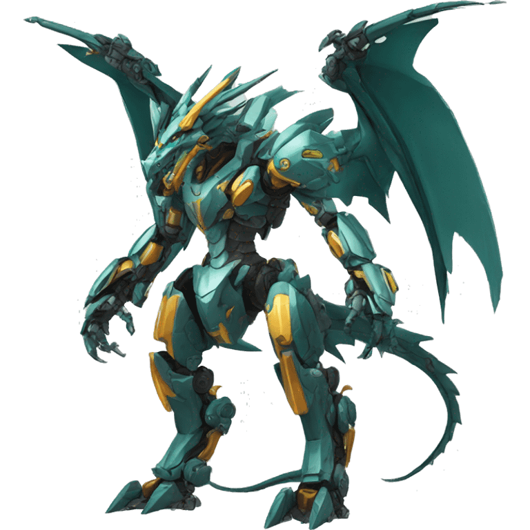 Mecha Dragon full body emoji