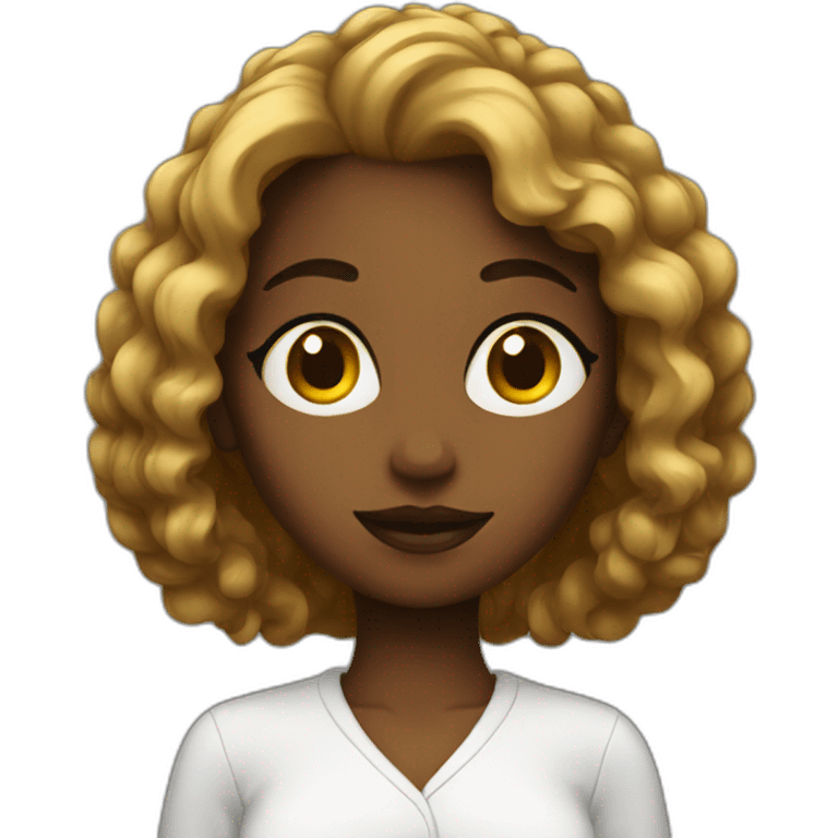 Femme noir emoji