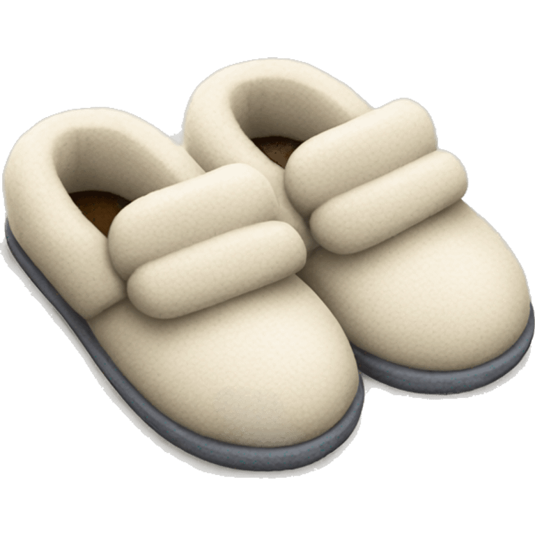 cozy slippers emoji