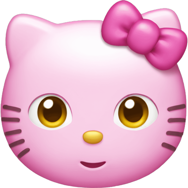 Pink hello kitty emoji