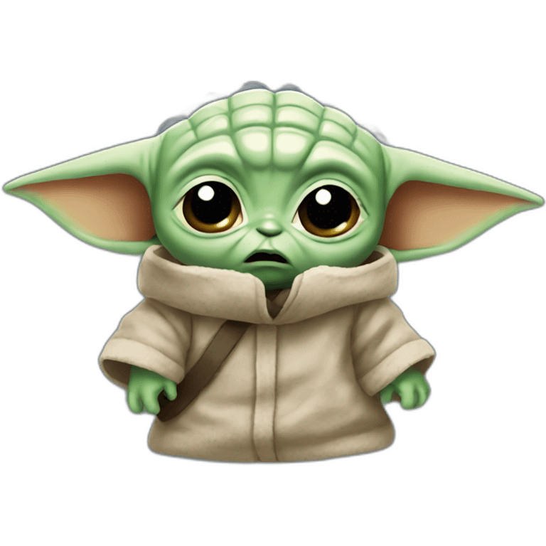 Baby Yoda angry emoji