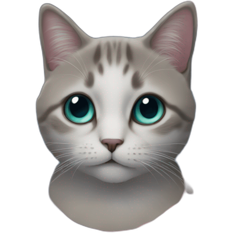 Un chat dans une galaxy emoji