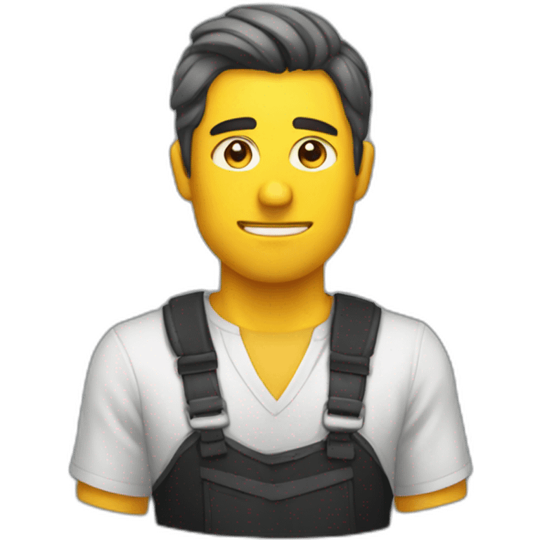 hombre con rayo emoji