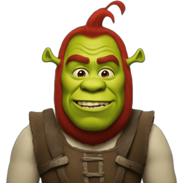 red-shrek emoji