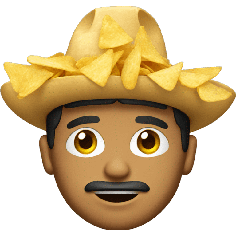 mexican guy with chips emoji