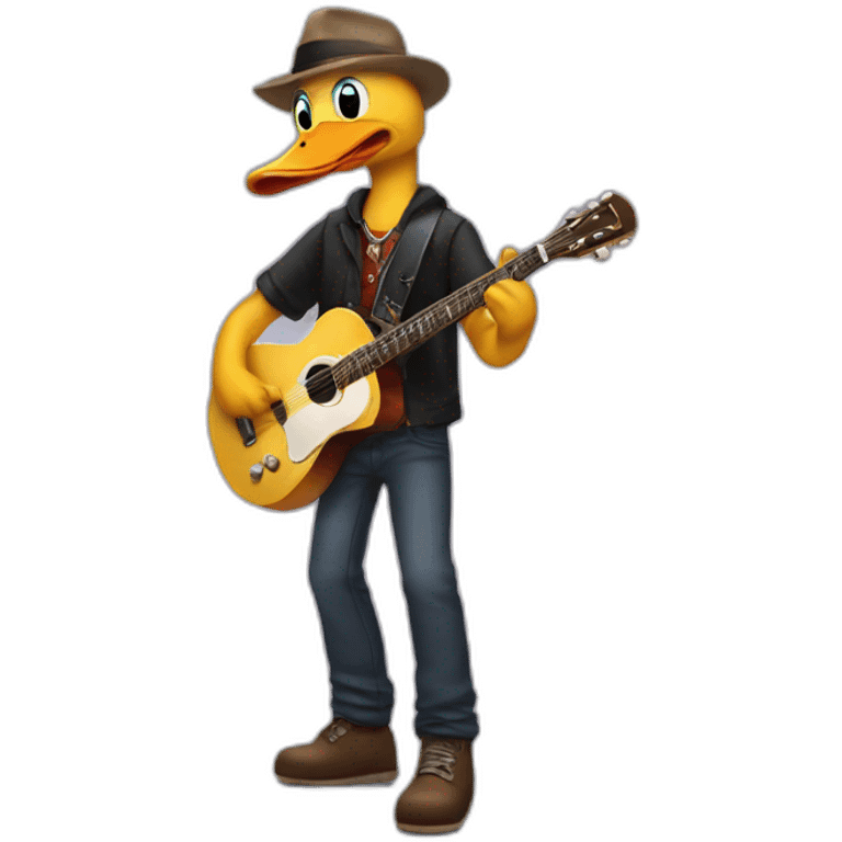 Canard guitariste emoji