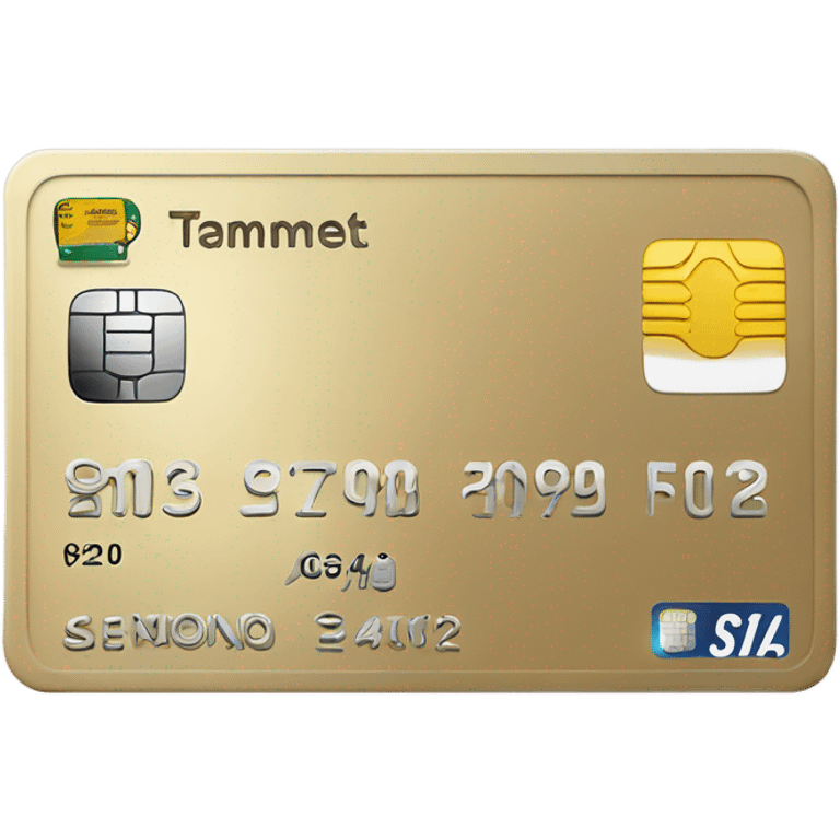 Photo of realistic bank card emoji