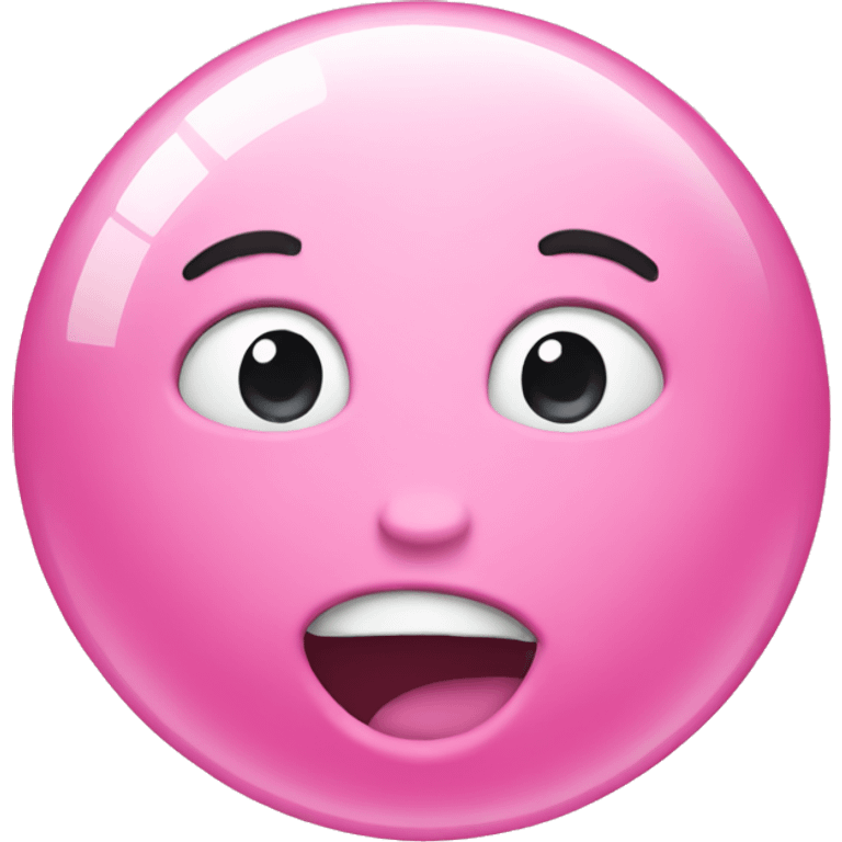 Pink bubble  emoji