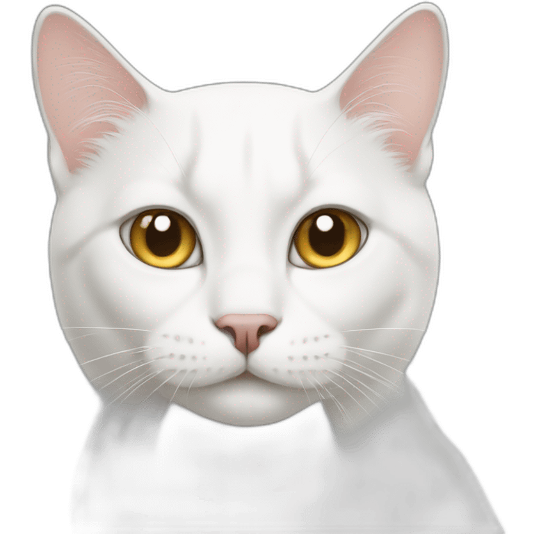 a white cat named john emoji