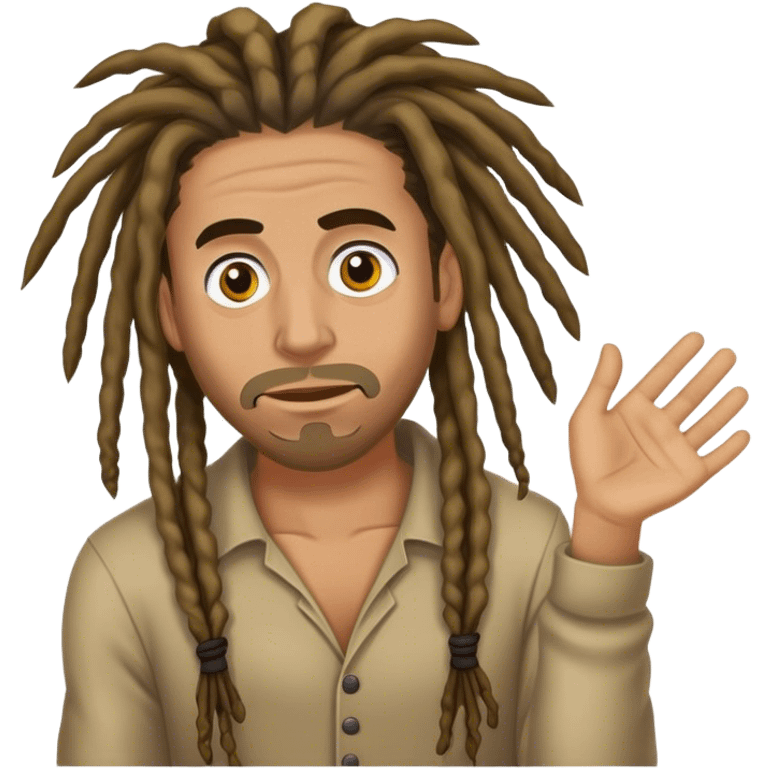 Dreadlock Spanish man stealing clients  emoji