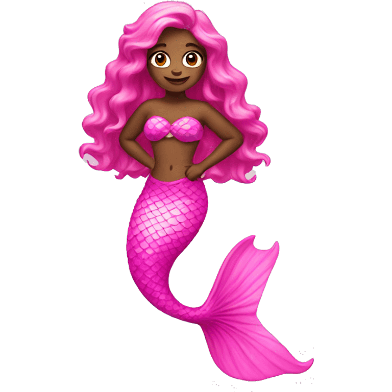 Pink mermaid  emoji