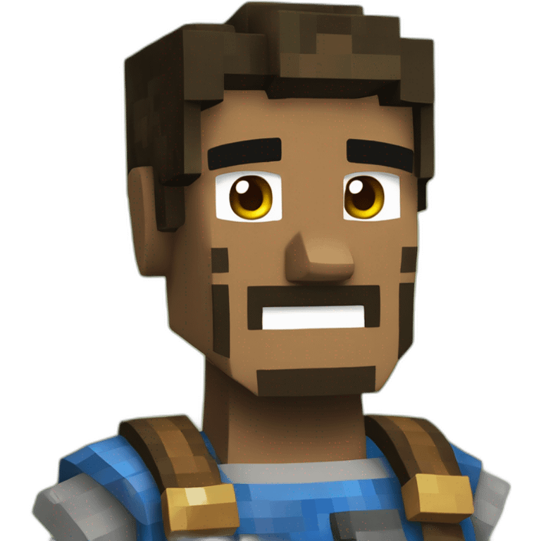 Personnage minecraft jeu vidéo emoji