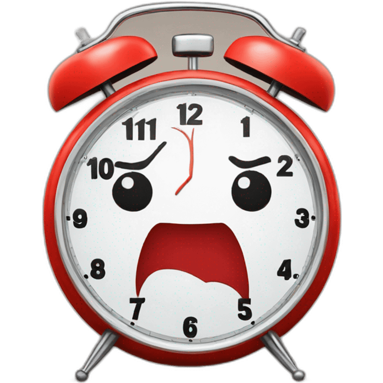 Funny spiderman alarm clock emoji