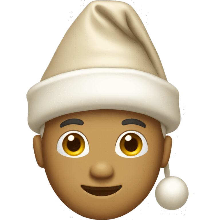 light beige santa hat emoji