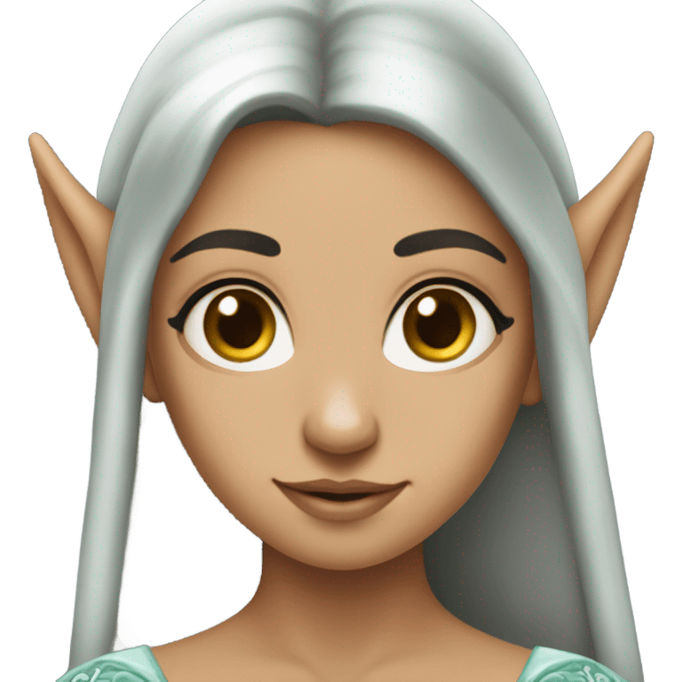 elf princess dark hair emoji