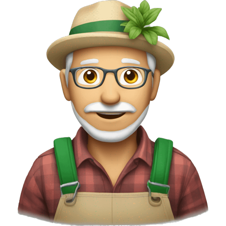 grandfather gardener emoji