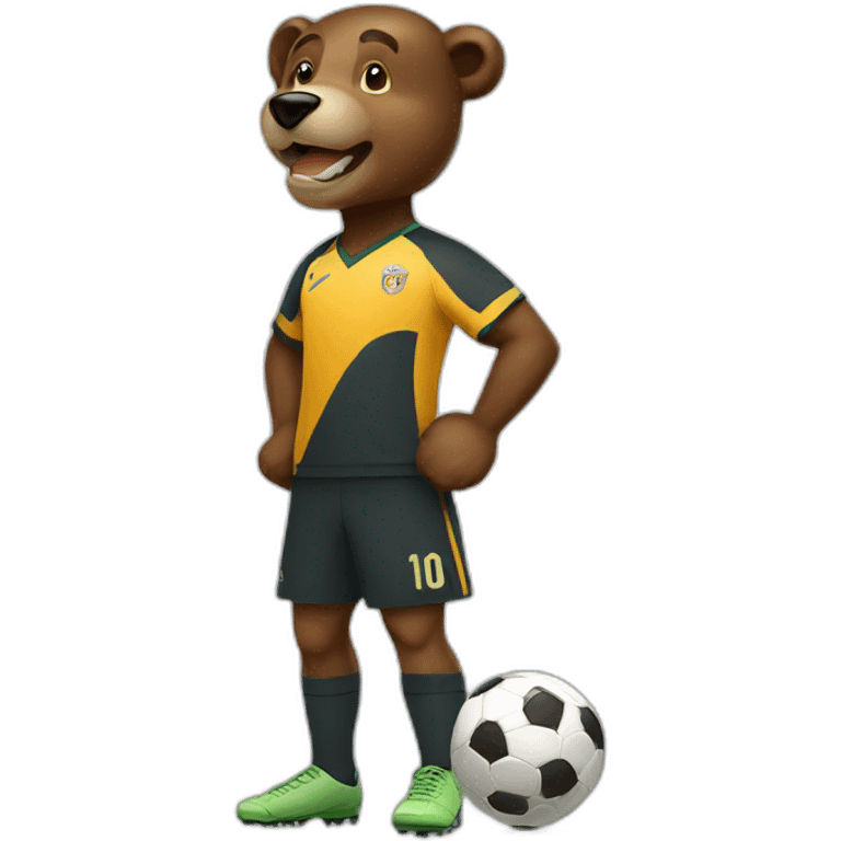 animal big bear soccer player emoji