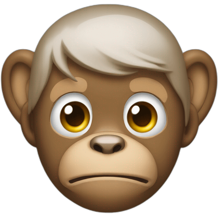 Monkey angel’s head emoji