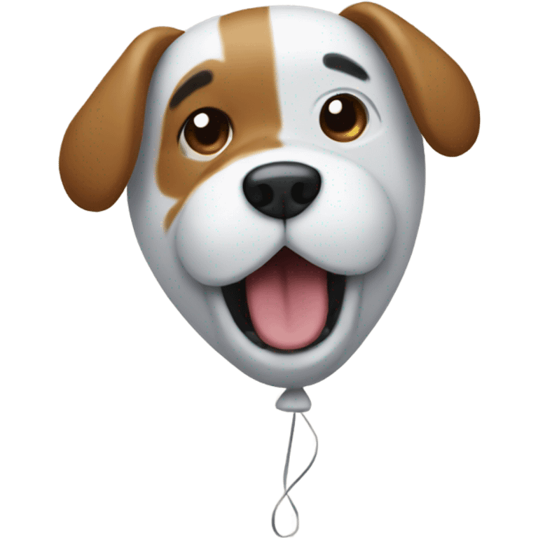 Balloon shaped like a dog emoji