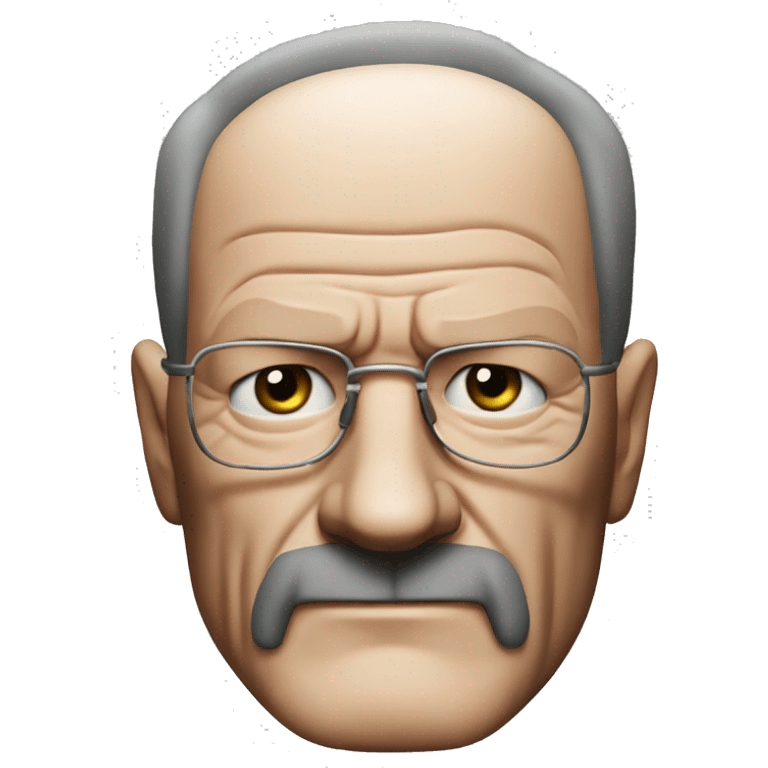 Walter white looking souless into us emoji