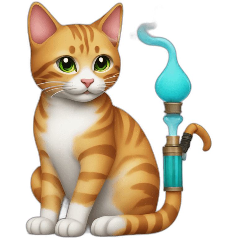 Katze mit Shisha emoji