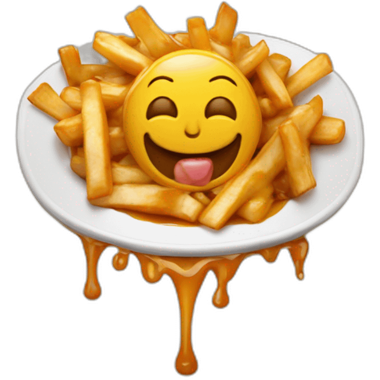 Poutine mange une poutine emoji